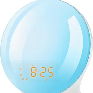 Alarm Clock Wake Up Light with Sunrise/Sunset Simulation Dual Alarms