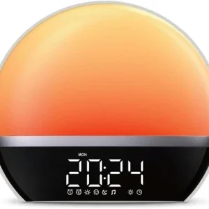 Sunrise Alarm Clock Wake Up Light White Noise Machine 23 Sounds Alarm & Snooze