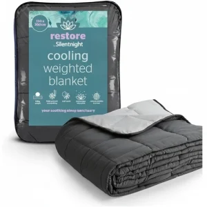 Weighted Blanket Cooling 6.8kg Anxiety Stress Relief for Adults 150x200cm Grey